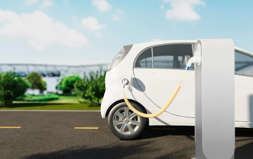 Ultra Fast DC EV Charger HSFDC120200 by Qvolt installed at commercial charging hub in Dubai, UAE